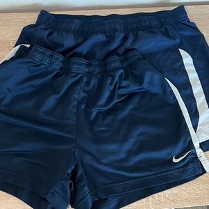 2 Nike Navy Blue Athletic Shorts